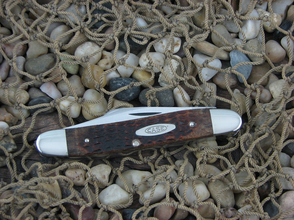 Case Cutlery 1979 Brown Jigged Bone Stockman with TruSharp steel 6347