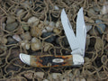 Case Cutlery 2000 Autumn Peachseed Bone Pocket Hunter with TruSharp steel 62165 