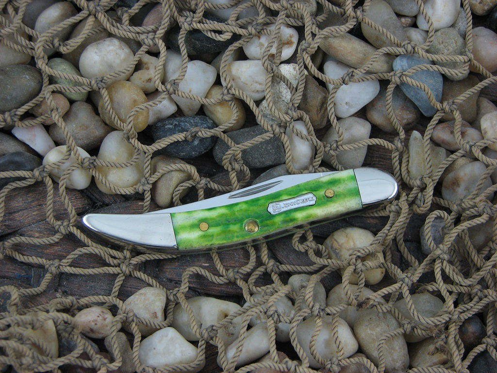 Case Cutlery 2005 John Deere Green Bone Tiny Toothpick with TruSharp steel 610096