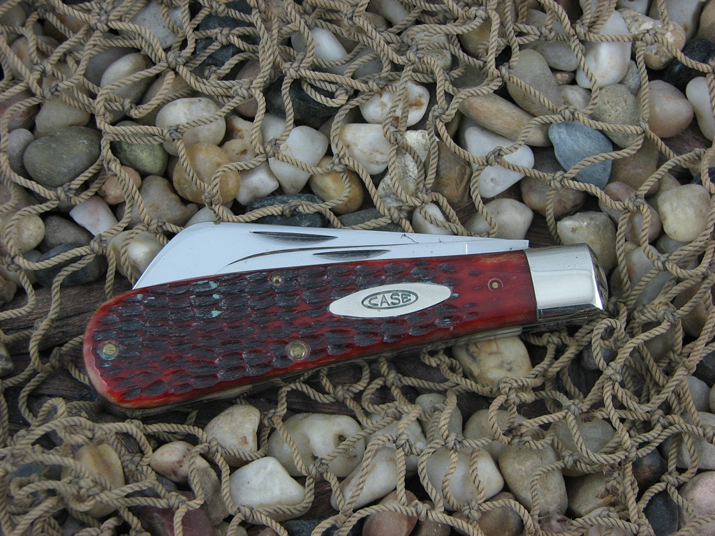 Case Cutlery 1965-1969 Red Bone Loom Fixer with CV steel 6217 NM