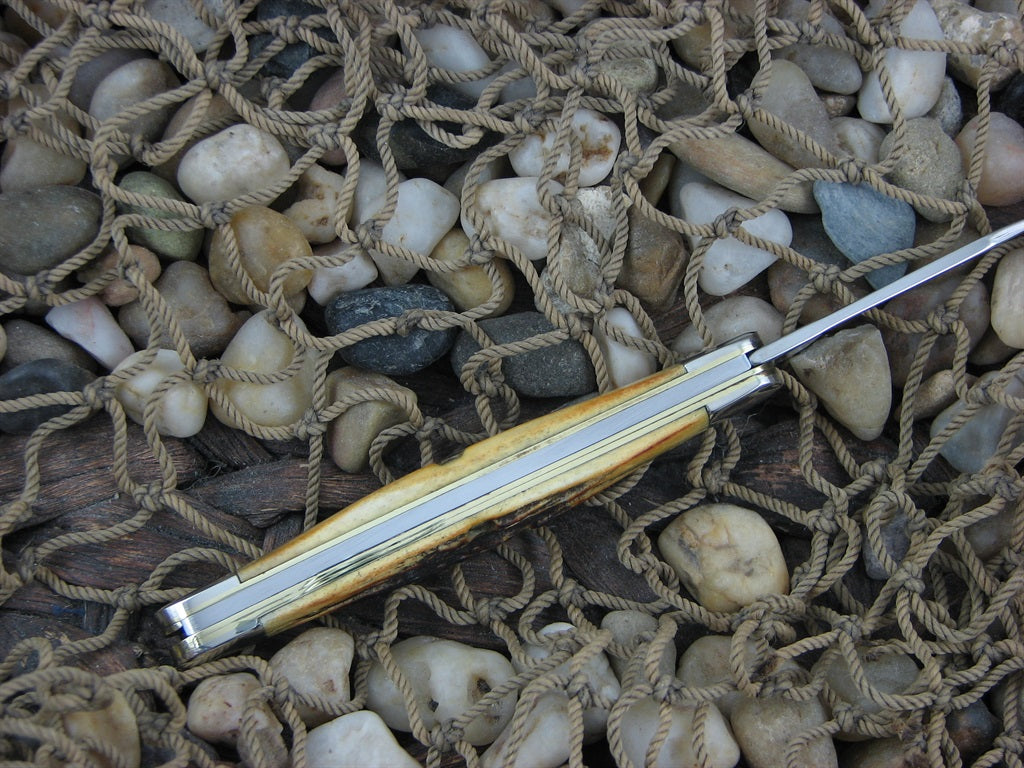 Case Cutlery 1996 Burnt Stag Small Copperhead with TruSharp steel 52109x NM