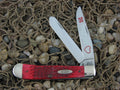 Case Cutlery 1991 Dark Red Bone Trapper with TruSharp steel 6254 