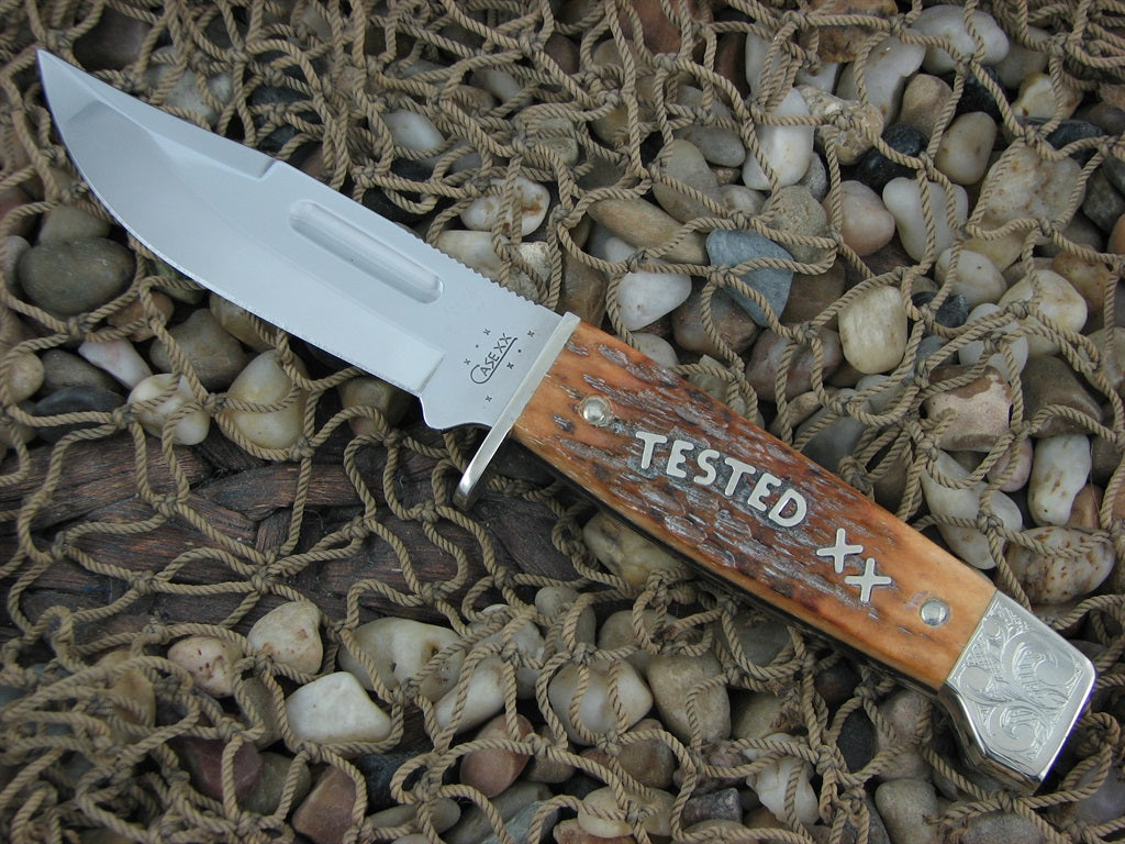 Case Cutlery  Slab Side Hunter with Midnight Bone handles