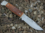 Case Cutlery  678.3 1/2 Slab Side Hunter Polished Stainless Midnight Bone Mint Set #06