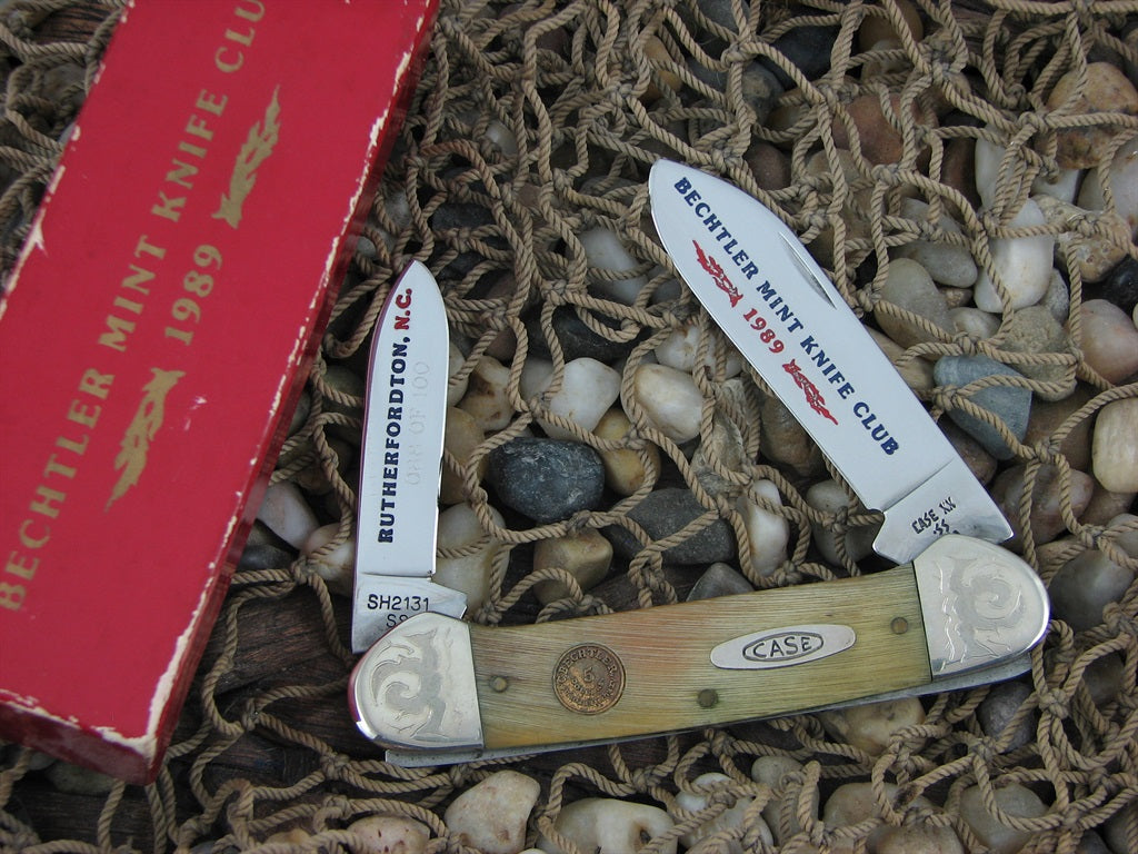 Case Cutlery 1989 Sheep Horn Canoe with TruSharp steel 62131