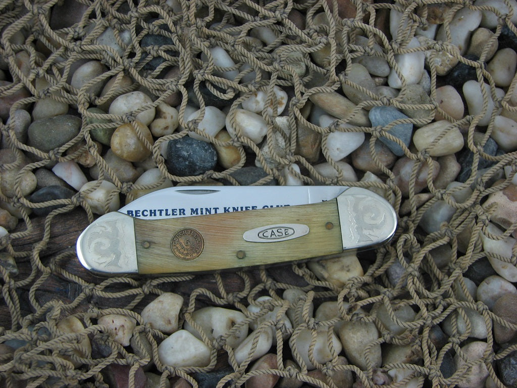 Case Cutlery 1989 Sheep Horn Canoe with TruSharp steel 62131