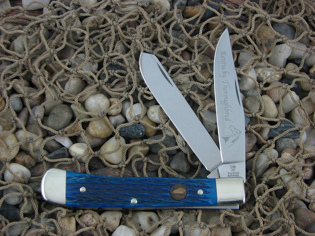Hen & Rooster Cutlery  Caribbean Jigged Bone Trapper with Stainless steel Model 312 312CBKT
