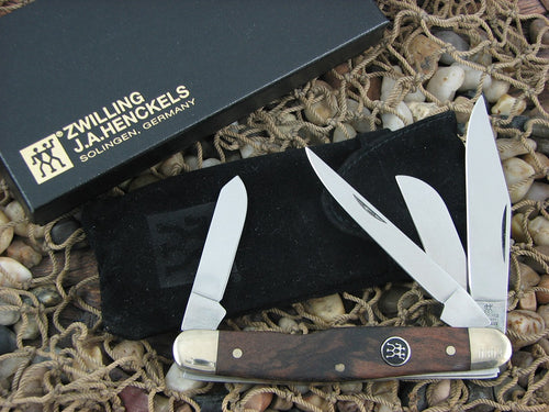Henckels Cutlery  Walnut Wood Stockman with Stainless steel Model 25 HK25GSW