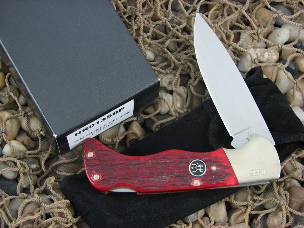 Henckels Cutlery  Red Pick Bone Lockback with Stainless steel Model 135 HK0135RP
