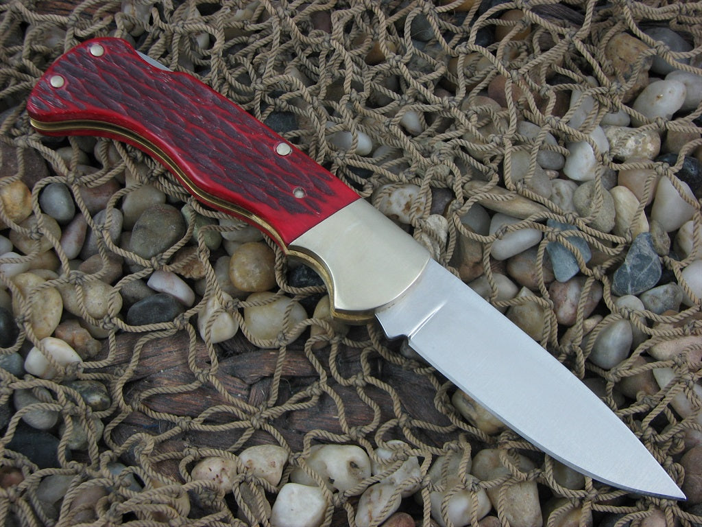 Henckels Cutlery  Red Pick Bone Lockback with Stainless steel Model 135 HK0135RP