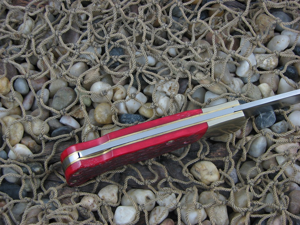 Henckels Cutlery  Red Pick Bone Lockback with Stainless steel Model 135 HK0135RP