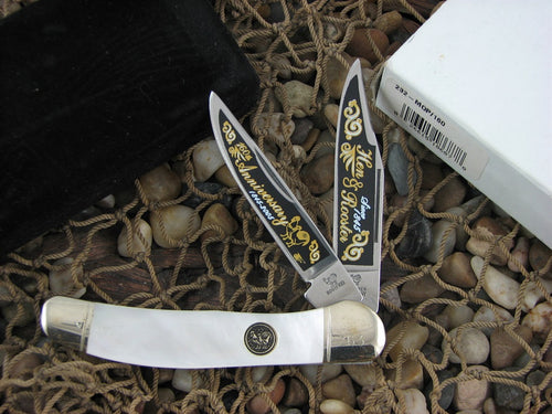 Hen & Rooster Cutlery 2005 Genuine Pearl Copperhead with Stainless steel Model 232MOP 212MOP160