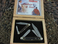 Hen & Rooster Cutlery  Green Jigged Bone Stockman with Stainless steel Model Set HRFS1