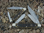 Hen & Rooster Cutlery  Green Jigged Father and Son Set HRFS1