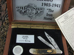Case Cutlery 1989 Green Jigged Bone Dogleg Trapper with TruSharp steel G6240 