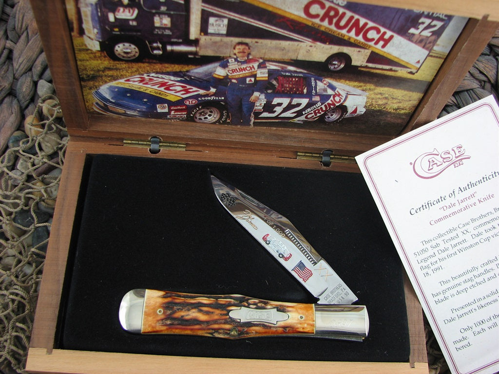 Case Classics 1990 Burnt Stag Large Coke Bottle with Carbon steel 51050SAB 