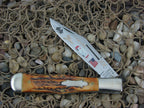 Case Classics 1990 Burnt Stag Large Coke Bottle with Carbon steel 51050SAB #364