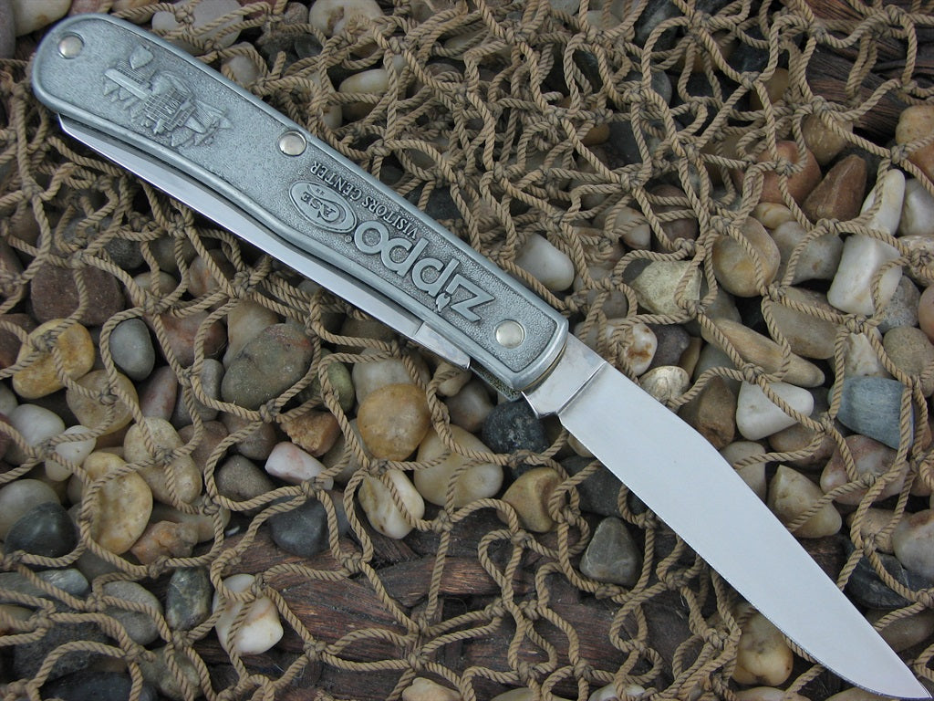 Case Cutlery Zippo Visitors Center 1997 Pewter Trapper with TruSharp steel R254