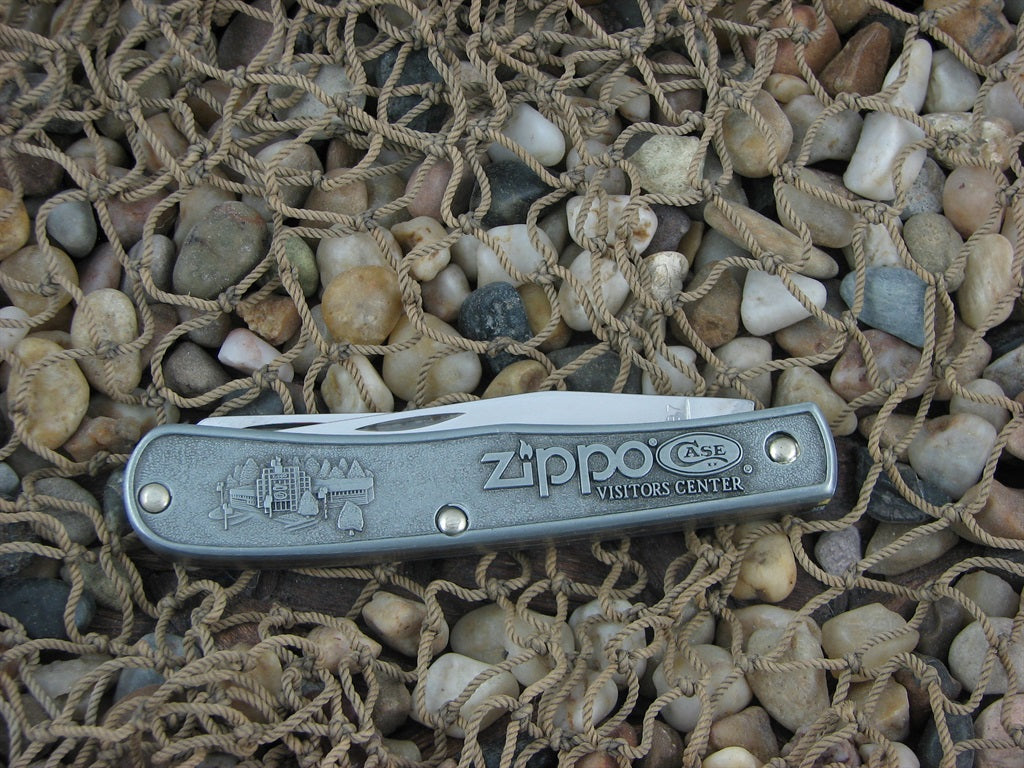 Case Cutlery Zippo Visitors Center 1997 Pewter Trapper with TruSharp steel R254
