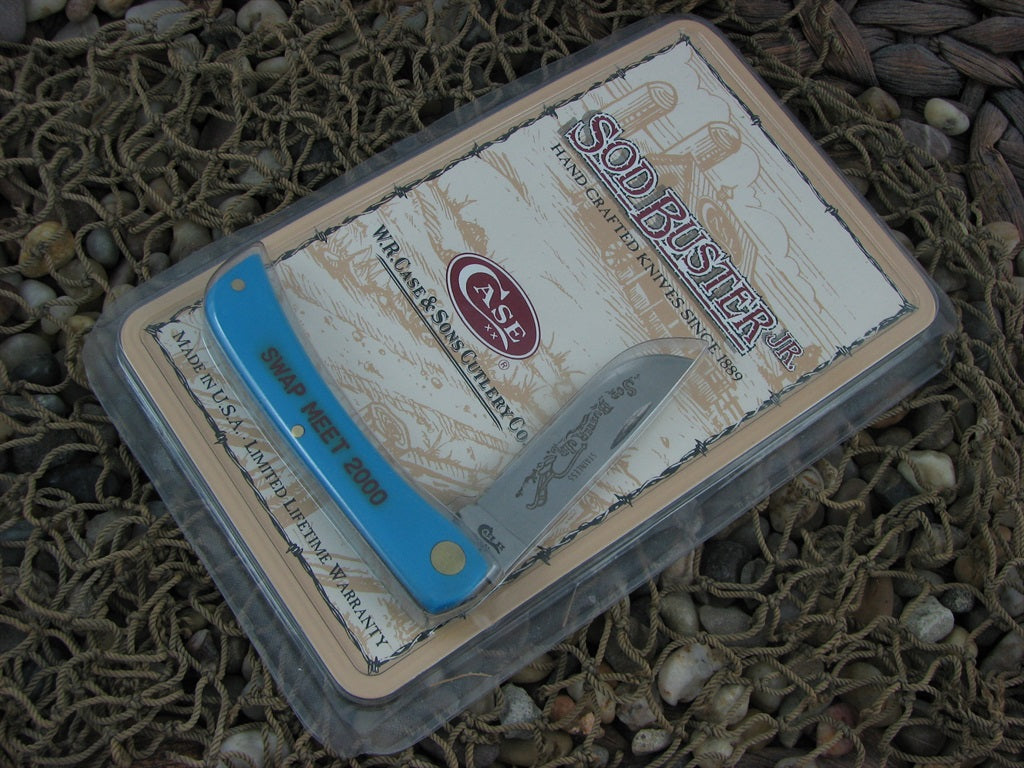 Case XX 2000 Blue Delrin Sodbuster Jr with TruSharp steel 4137 01066