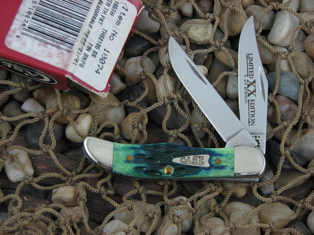 Case XX 2001 Kentucky Bluegrass Bone Pocket Hunter with TruSharp steel TH62165 10074