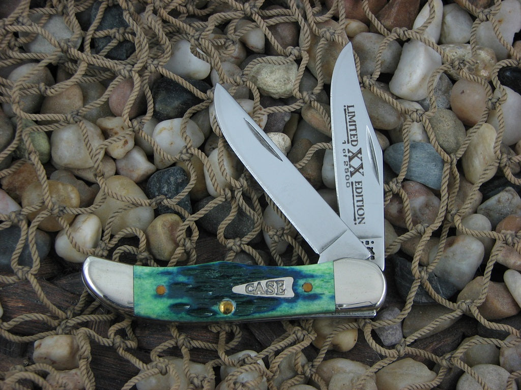Case XX 2001 Kentucky Bluegrass Bone Pocket Hunter with TruSharp steel TH62165 10074