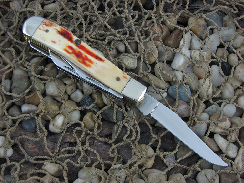 Case XX 1997 Red Stag Mini Trapper with TruSharp steel R5507 01625