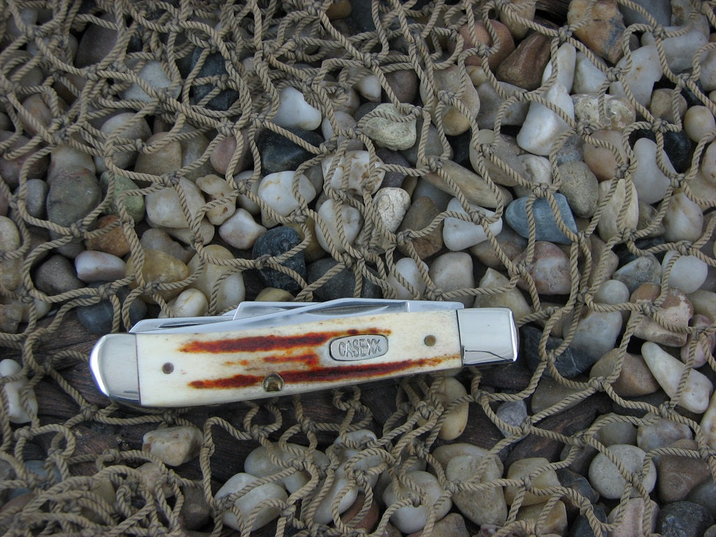 Case XX 1997 Red Stag Mini Trapper with TruSharp steel R5507 01625