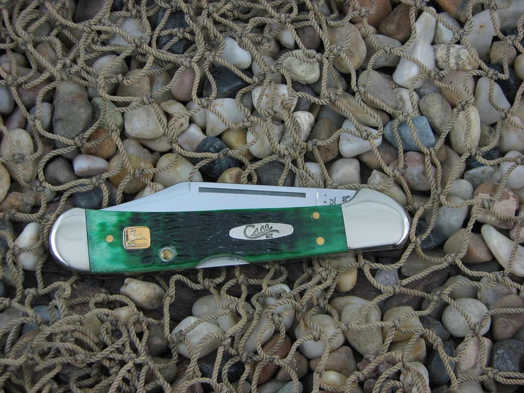 Case XX 2000 John Deere Green Bone Copperlock with TruSharp steel 61549L 95990