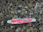 Case XX 2007 Red Appaloosa Bone Muskrat with TruSharp steel 08173