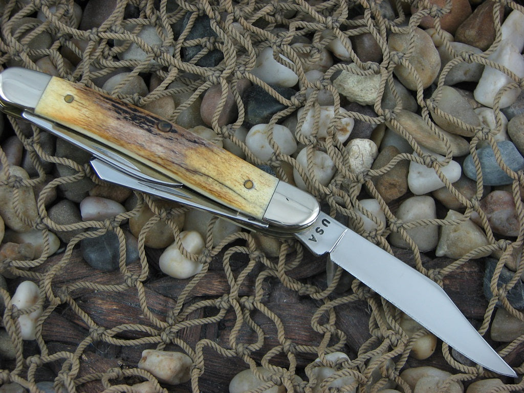 Case XX 2000 Vintage Stag Small Stockman with TruSharp steel V53087 00218