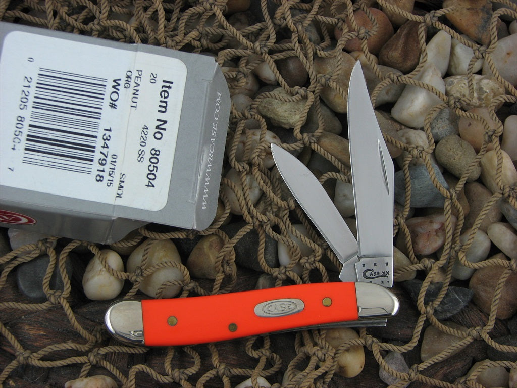 Case XX 2015 Orange Delrin  Peanut with TruSharp steel 4220 80504