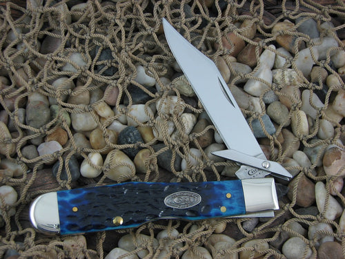 Case Collectors Club 2012 Ocean Blue Bone Cheetah with TruSharp steel 6111.5L 27538
