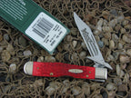 Case XX 2002 Dark Red Bone Cheetah with TruSharp steel 6111.5L 03839