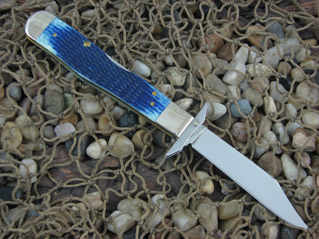 Case XX 2005 Blue Bone Cheetah with TruSharp steel 6111.5L 02839