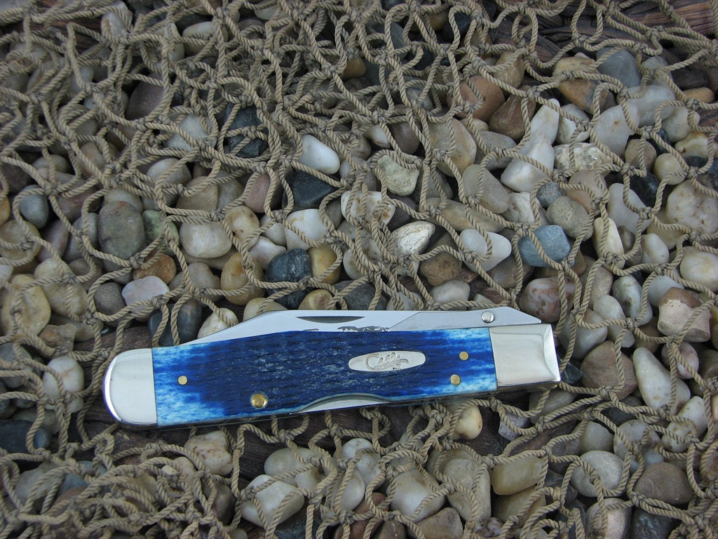 Case XX 2005 Blue Bone Cheetah with TruSharp steel 6111.5L 02839