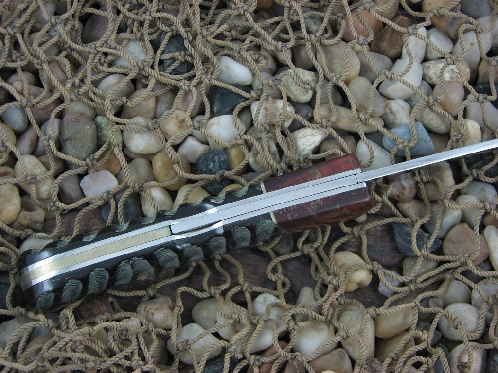 Buck Knives Custom Shop Impala Horn and Burl BuckLock with Stainless steel Model 5321BL B532IBL0
