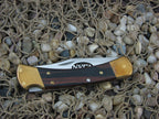 Buck Knives Custom Shop Wood Lockback with Stainless steel Model 110 B110SP270