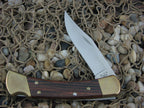 Buck Knives 2008 Wood Folding Hunter with Stainless steel Model 110