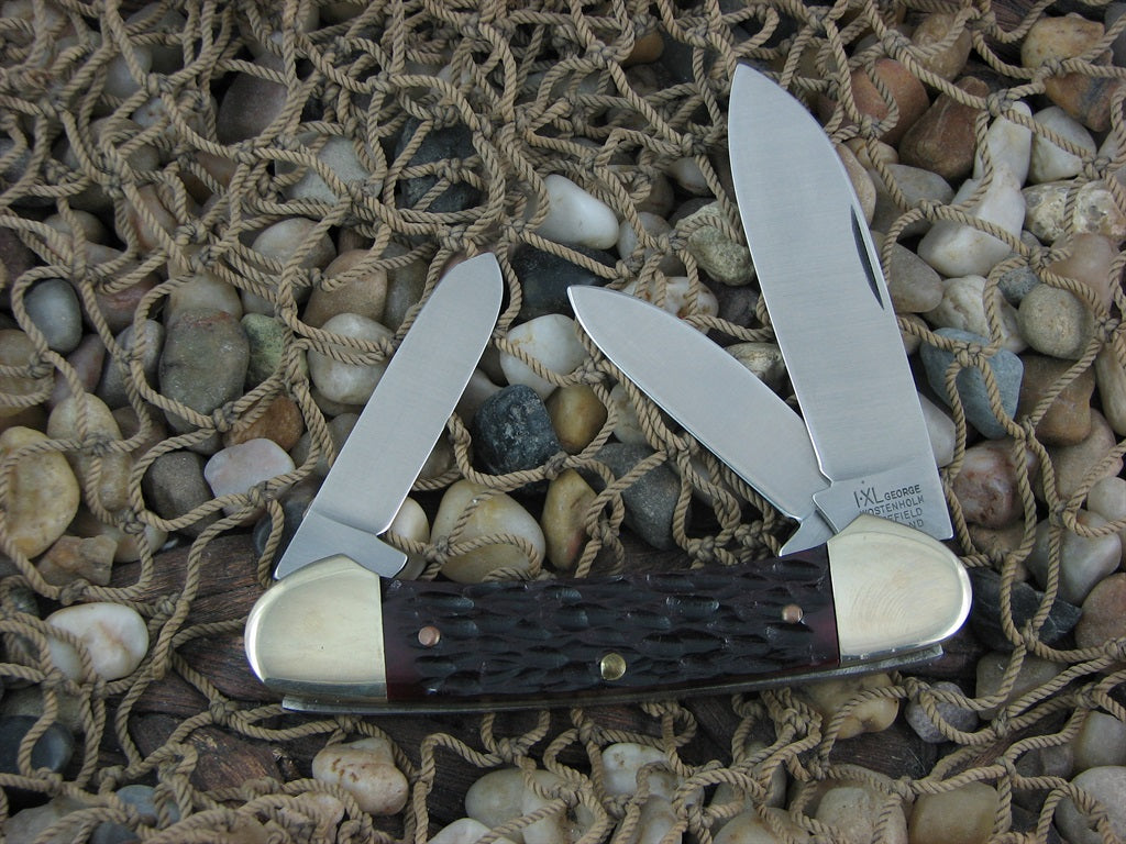 Wostenholm I*XL  Red Bone Canoe with Carbon steel