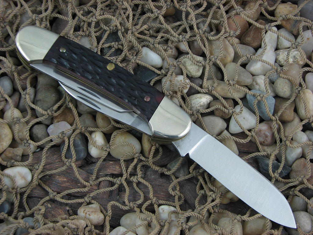 Wostenholm I*XL  Red Bone Canoe with Carbon steel