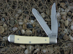 Schrade USA  White Delrin Trapper with Stainless steel 296 