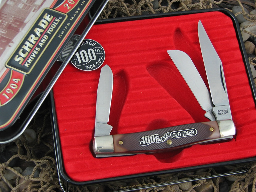 Schrade USA  Old Timer Delrin Stockman with Stainless steel 34OT 