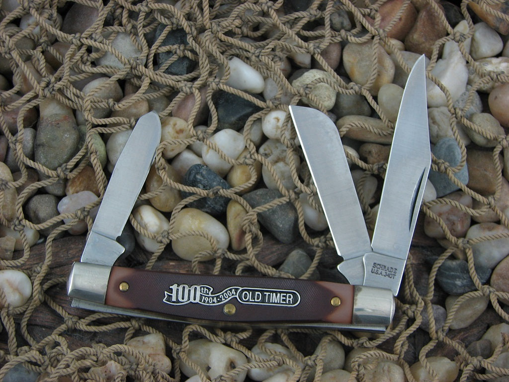 Schrade USA  Old Timer Delrin Stockman with Stainless steel Model 34OT NM
