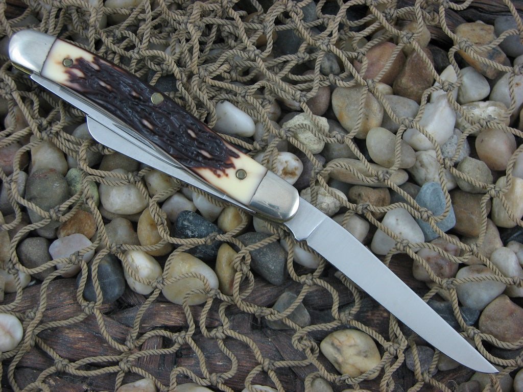 Schrade USA  Staglon Stockman with Stainless steel Model 897 897UH