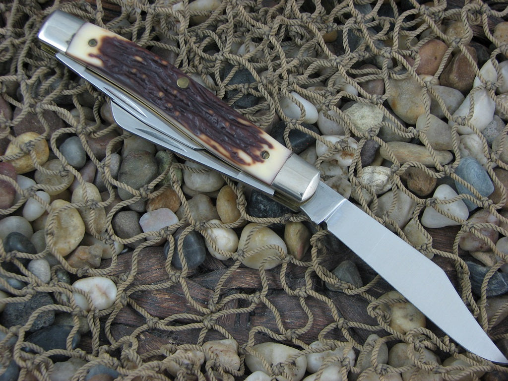 Schrade USA Staglon King Ranch Stockman with Stainless steel Model 885 885UH