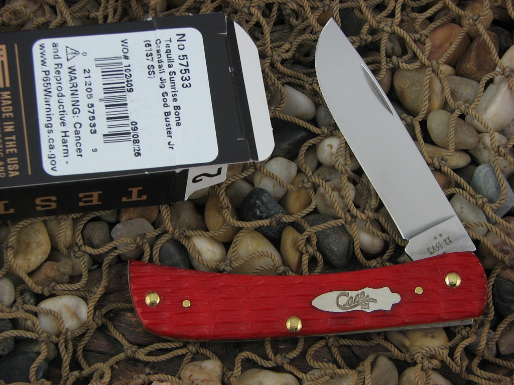 Case XX  Tequila Sunrise Bone Sodbuster Jr with TruSharp steel 6137 57533