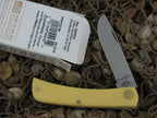 W.R. Case  Yellow Delrin Sodbuster Jr with Carbon steel 3137 00032