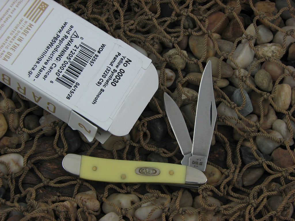 W.R. Case  Yellow Delrin Peanut with Carbon steel 3220 0030