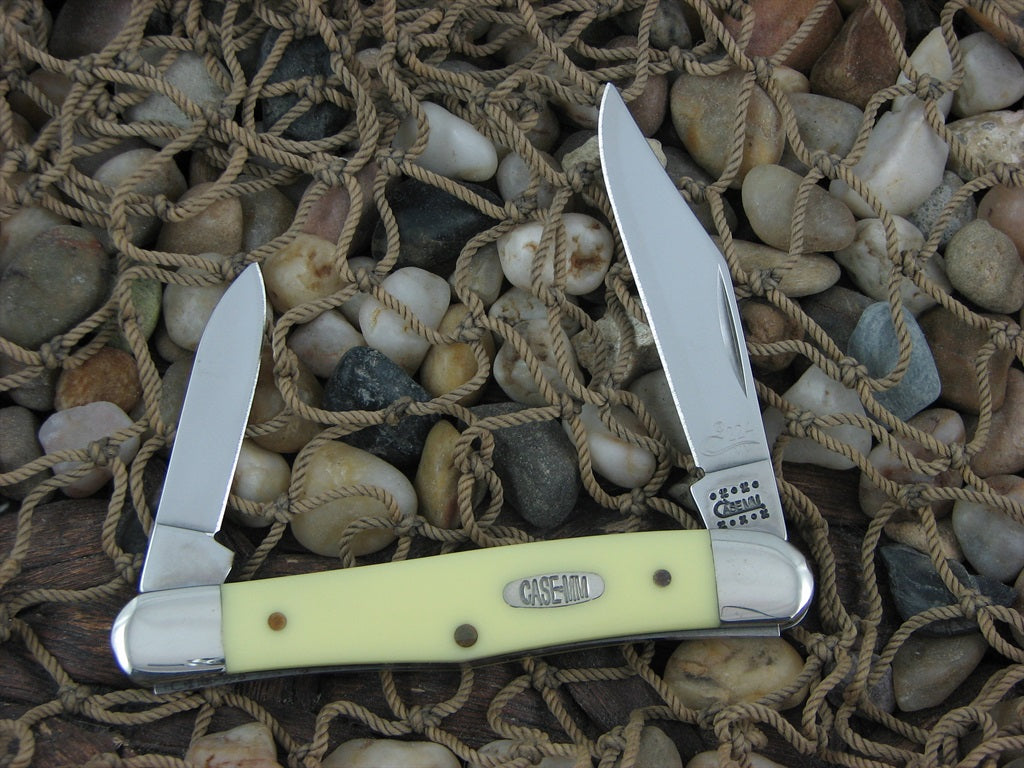 Case Millennium 2000 Yellow Delrin Pen Knife with TruSharp steel 3208 